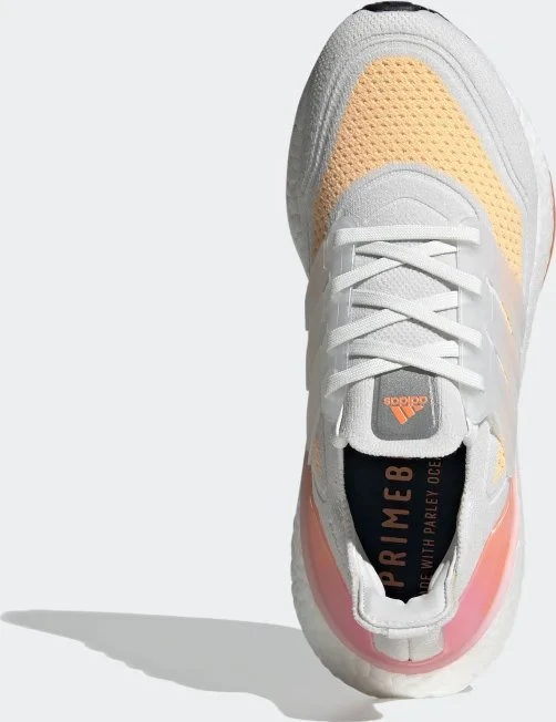 adidas Ultraboost 21 crystal white/acid orange (Damen)