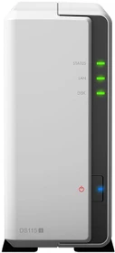 Synology DiskStation DS115j, 256MB RAM, 1x RJ-45 1000Base-T, 2x USB-A 2.0