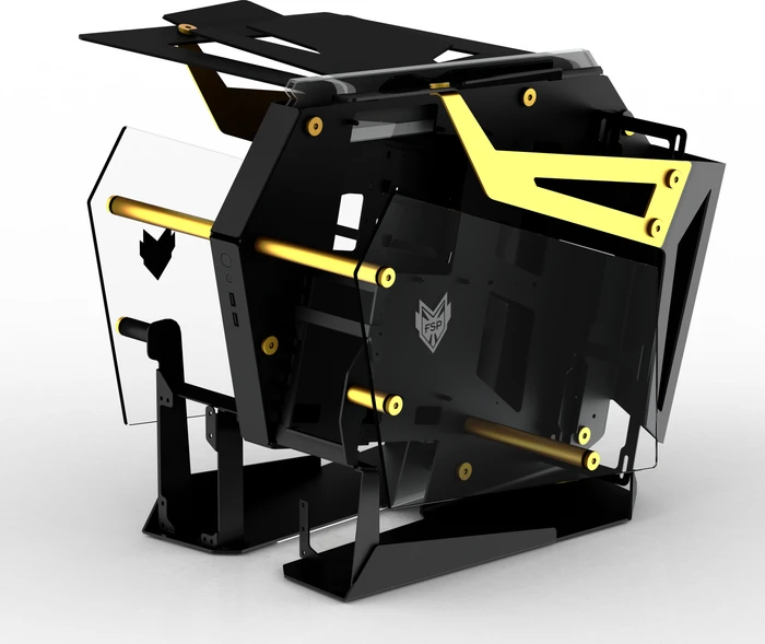 FSP T-WINGS CMT710, gold, Glasfenster