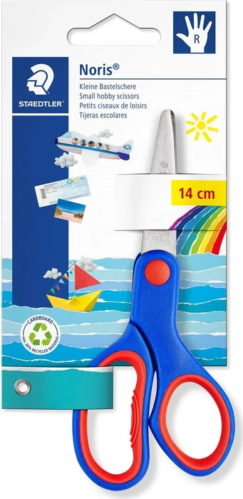 Staedtler Noris 965 Bastelschere, Rechtshänder, 140mm, blau (965 14 NBK)