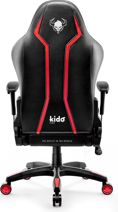 Diablo Chairs X-One 2.0 Kido Kinder-Gamingstuhl, schwarz/rot