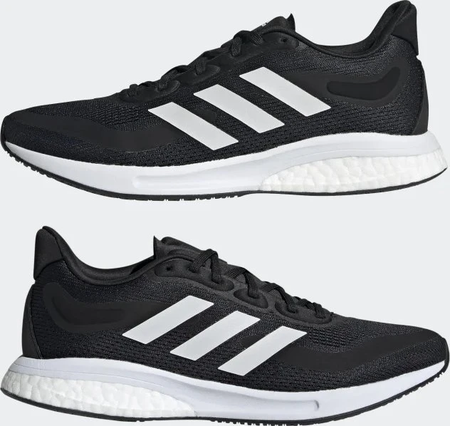 adidas Supernova core black/cloud white/halo silver (Damen)