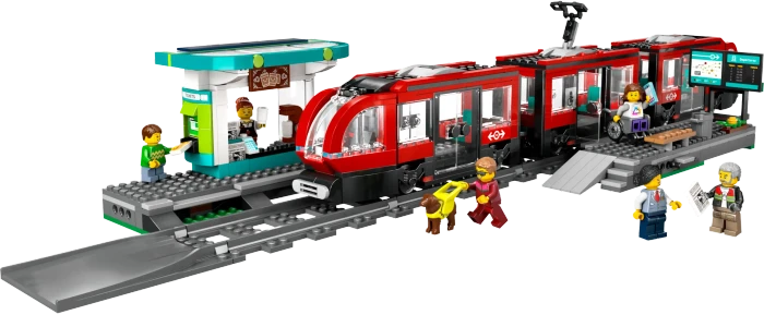 LEGO City - Straßenbahn mit Haltestelle