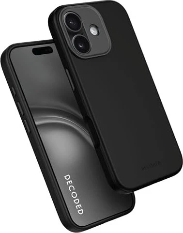 Decoded AntiMicrobial Silicone Back Cover für Apple iPhone 17 phantom black