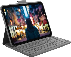 Logitech Slim Folio für iPad 10/iPad 11 A16, grau, DE