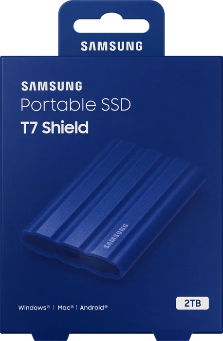 Samsung Portable SSD T7 Shield, blau, 4TB, USB-C 3.1