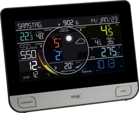 TFA Dostmann WLAN View Pro Funkwetterstation schwarz, digital