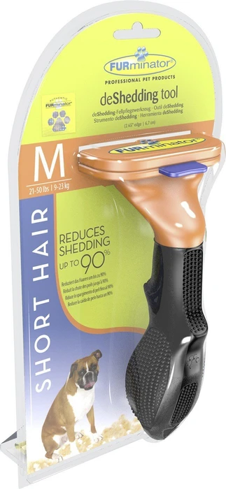 FURminator deShedding Tool für mittelgroße Hunde mit kurzem Fell, Version 1