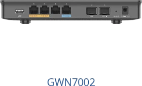 Grandstream GWN7000 Series GWN7002 Desktop Gigabit Router, 4x RJ-45, 2x SFP, 36W PoE (GWN7002)