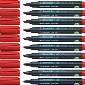 Schneider Maxx 133 Permanentmarker rot, 10er-Pack