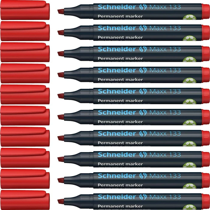 Schneider Maxx 133 Permanentmarker rot, 10er-Pack
