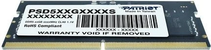 Patriot Signature Line SO-DIMM 32GB, DDR5-4800, CL40-40-40-77, 2R