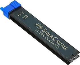 Faber-Castell Super-Polymer Druckbleistiftmine 2B 0.7mm graphit
