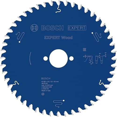 Bosch Professional Expert for Wood Kreissägeblatt 48Z, 190x1.6x30mm, 1 Stück