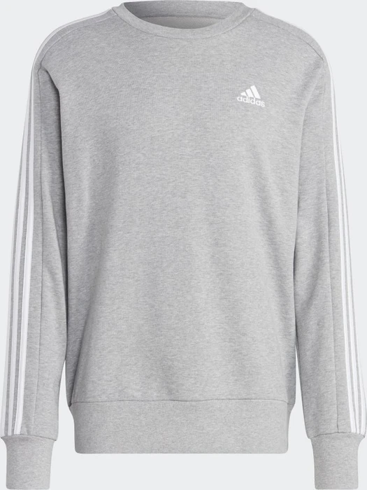 adidas Essentials French Terry 3-Streifen Sweatshirt medium grey heather (Herren)