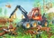 Ravensburger Puzzle Bagger und Waldtraktor Vorschaubild