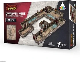 Dungeons & Lasers - Dwarven Mine Half-Height Walls