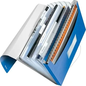 Leitz WOW Projektmappe, 6 Fächer, A4, blau