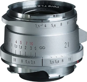 Voigtländer Color Skopar VM 21mm 3.5 II für Leica M silber
