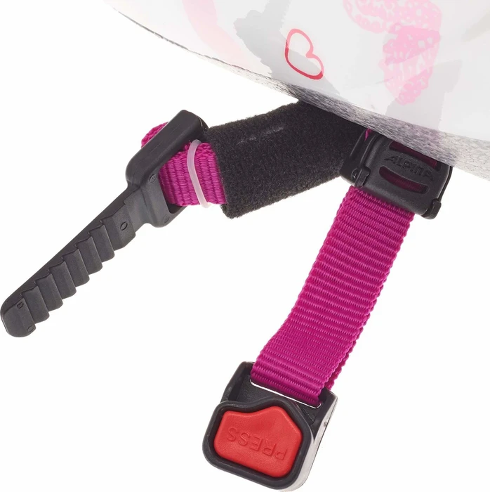 Alpina Ximo Kinderhelm white hearts