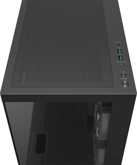 DeepCool CG380 3F, schwarz, Glasfenster