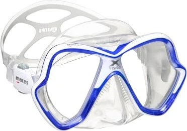 Mares X-Vision Zweiglasmaske blau/weiß/klar