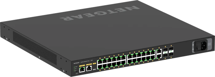 Netgear AV Line M4250 Rackmount Gigabit Managed Switch, 26x RJ-45, 4x SFP+, 480W PoE+