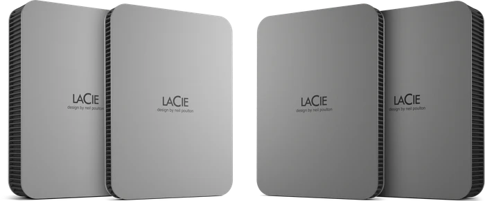 LaCie Mobile Drive V2, Moon Silver, 2TB, USB-C 3.0