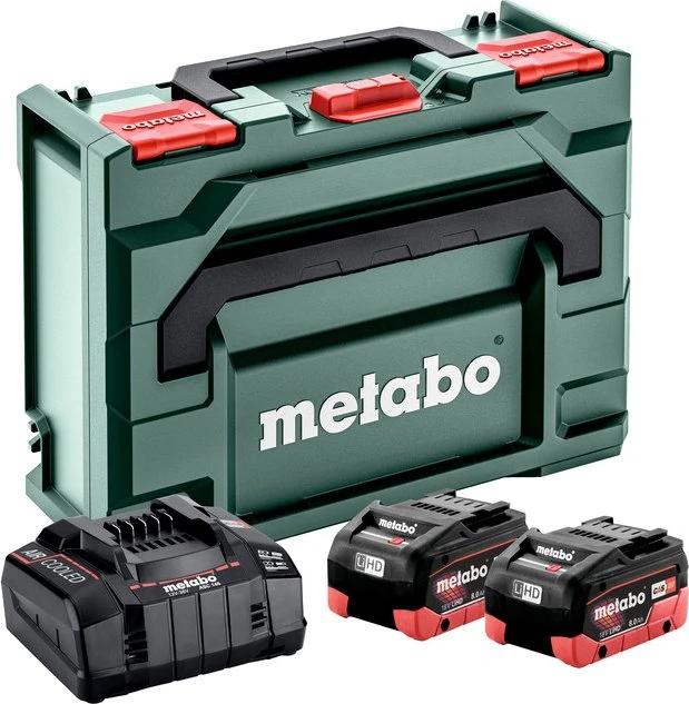 Metabo Starterset 18V, 8.0Ah, Li-Ionen/LiHD, 2 Akkus [16.0Ah] [288Wh]