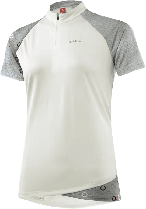 Löffler Axo Rise Half-Zip Trikot kurzarm creme white (Damen)