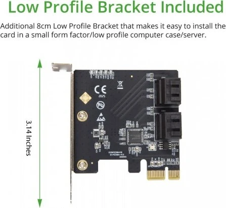 IOCrest 4x SATA 6Gb/s, PCIe 3.0 x1