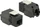 DeLOCK Keystone Modul RJ-45 Buchse via Verlegekabel Cat6a, schwarz (86267)