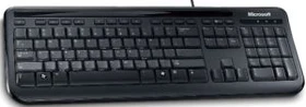 Microsoft OEM Wired Keyboard 400 schwarz, USB, DE
