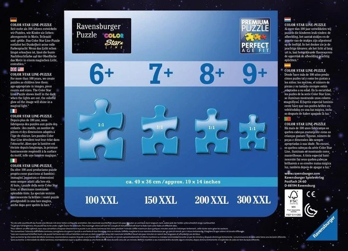 Ravensburger Puzzle Einhörner im Mondschein
