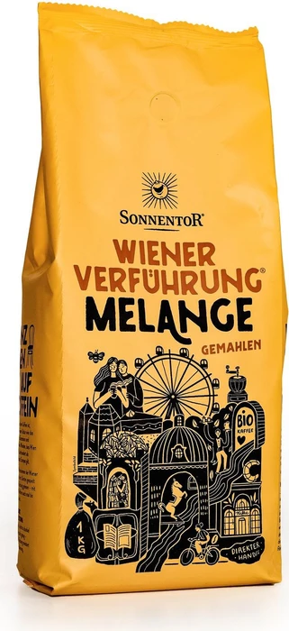 Sonnentor Wiener Verführung Melange Bio Kaffeepulver, 1.00kg