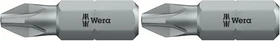 Wera 855/1 Z SB Pozidriv Bit 1/4", PZ2x25mm, 2 Stück