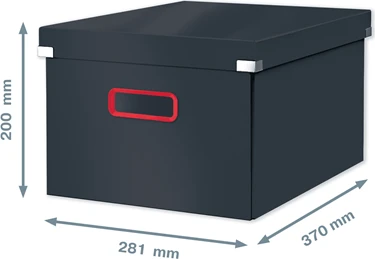 Leitz Click & Store Cosy Aufbewahrungsbox mittel, A4, grau