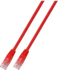 EFB Elektronik PVC CCA Patchkabel, Cat6, U/UTP, RJ-45/RJ-45, 7.5m, rot