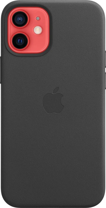 Apple Leder Case mit MagSafe für iPhone 12 Mini schwarz