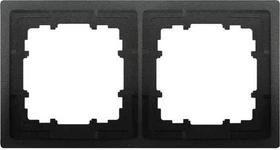 Siemens DELTA style Rahmen 153x82mm 2-fach, titanweiß
