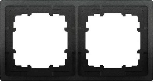 Siemens DELTA style Rahmen 153x82mm 2-fach, titanweiß
