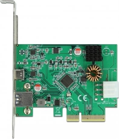 DeLOCK 1x USB-C 3.1, 1x USB-A 3.1, PCIe 3.0 x4