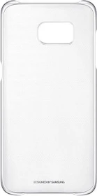 Samsung Clear Cover für Galaxy S7 Edge silber