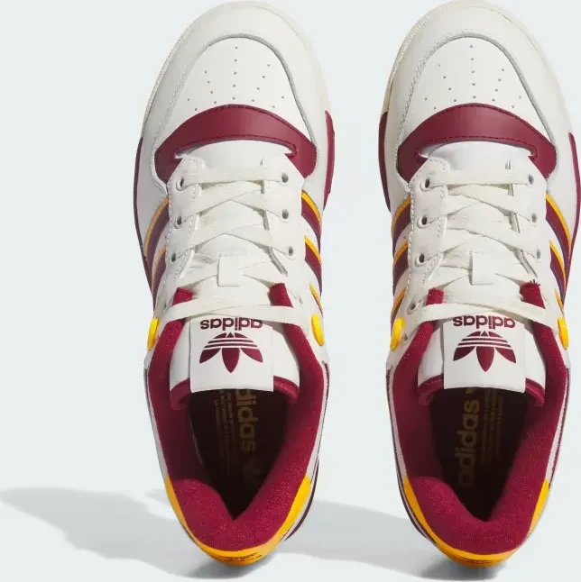 adidas Rivalry Low 86 cloud white/team coll burgundy 2/crew yellow