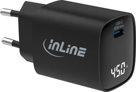 InLine GaN Netzteil, USB-C, 1x USB-C, 45W, schwarz