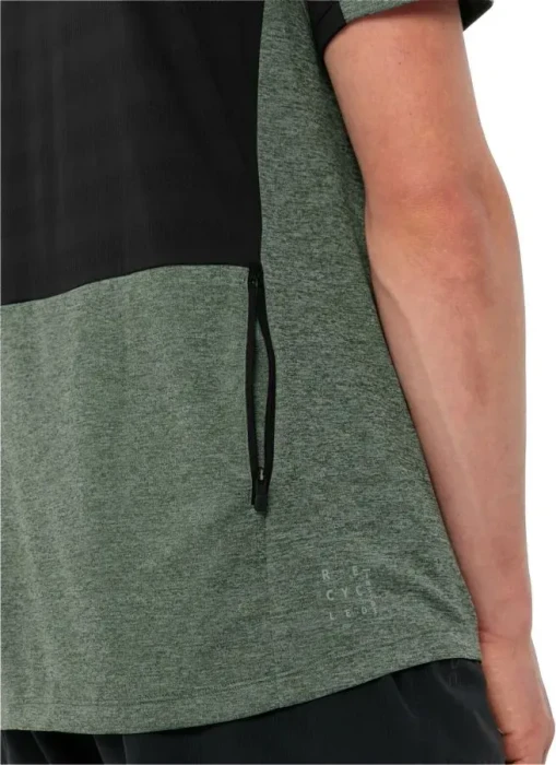 Vaude Tamaro HZ Trikot kurzarm black/agave (Herren)