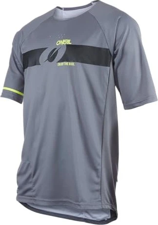 O'Neal Pin It V.22 Trikot kurzarm grau/neon gelb (Herren)