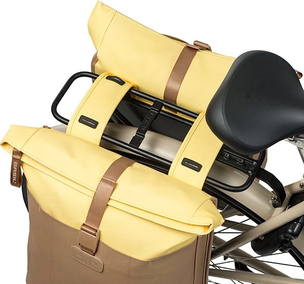 Basil Vive Doppeltasche Gepäcktasche sand/yellow