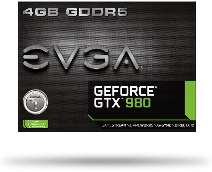 EVGA GeForce GTX 980, 4GB GDDR5, DVI, HDMI, 3x DP