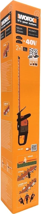 Worx 40V PowerShare Akku-Heckenschere solo